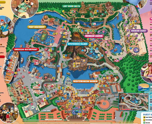 แผนที่ Tokyo Disney Sea